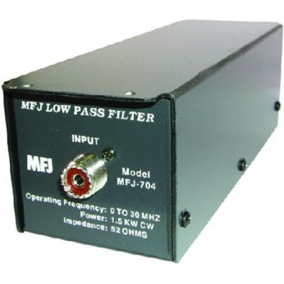 MFJ-704 Low Pass TVI Filter 2-30MHz Handles 1500 Watts From 1.8 TO 30 MHz