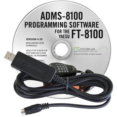Logiciel de programmation ADMS-8100 et USB-63 pour le Yaesu FT-8100