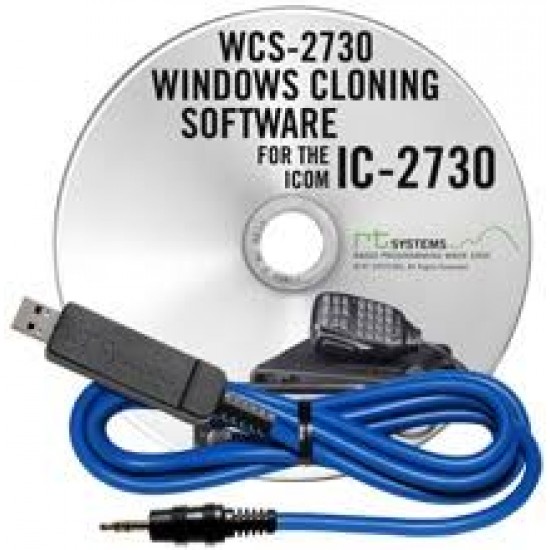 Logiciel de programmation WCS-2730 et USB-29A cable pour le Icom IC-2730