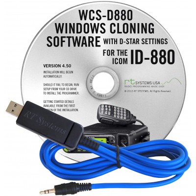 Logiciel de programmation WCS-D880 pour le Icom ID-880
