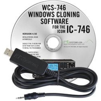 Logiciel de programmation WCS746 et USB-RTS01 cable pour le Icom  IC-746