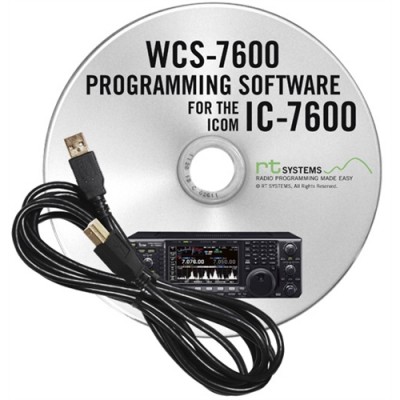 Logiciel de programmation WCS7600 et RT-42 cable pour le Icom  IC-7600